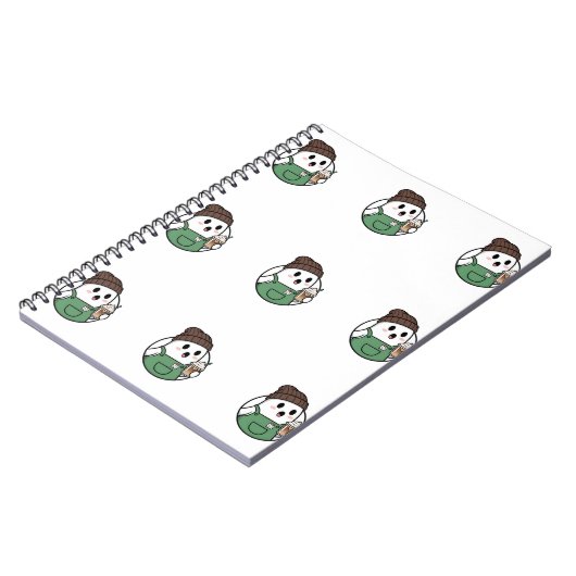 Cute Ghost Coffee Notebook ノートブック (左側)