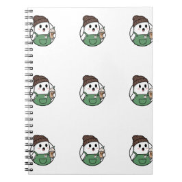 Cute Ghost Coffee Notebook ノートブック
