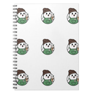 Cute Ghost Coffee Notebook ノートブック
