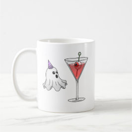 Cute Ghost & Creepy Cocktail コーヒーマグカップ