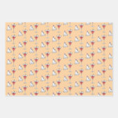 Cute Ghost & Creepy Cocktail ラッピングペーパーシート (正面2)