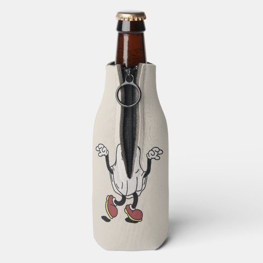 Cute ghost enjoying ボトルクーラー (ボトル裏面)