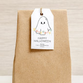 Cute Ghost Floral Halloween ギフトタグ