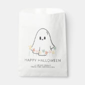 Cute Ghost Floral Halloween フェイバーバッグ (正面)