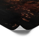 Cute Ghost Flying On A Witch Broom In Autumn ポスター (角)