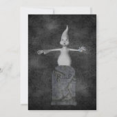 Cute Ghost Gravestone Halloween 招待状 (裏面)