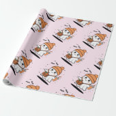 Cute ghost halloween ラッピングペーパー (アンロールド)