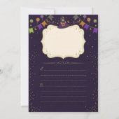 Cute Ghost Halloween Party Invitation for Kids 招待状 (裏面)