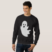 Cute Ghost Halloween Pocket Boo スウェットシャツ (正面フル)