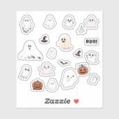 Cute Ghost Halloween Sticker Pack  シール (シート)