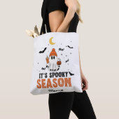 Cute Ghost It s'' Spooky Season Personalized  トートバッグ (クローズアップ)
