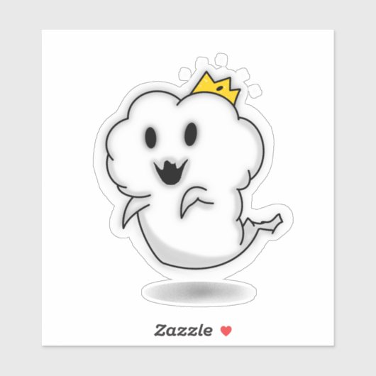 Cute Ghost King Sticker シール (シート)