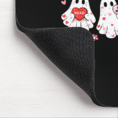 Cute Ghost Love Hearts Valentines Day Womens Teens マウスパッド (コーナー)