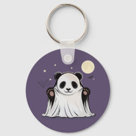 Cute Ghost Panda Under the Moon  キーホルダー