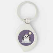 Cute Ghost Panda Under the Moon  キーホルダー (正面)