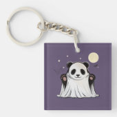 Cute Ghost Panda Under the Moon  キーホルダー (正面)