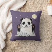 Cute Ghost Panda Under the Moon  クッション (ブランケット)