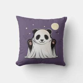 Cute Ghost Panda Under the Moon  クッション