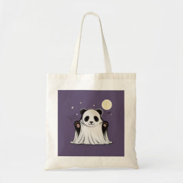 Cute Ghost Panda Under the Moon  トートバッグ