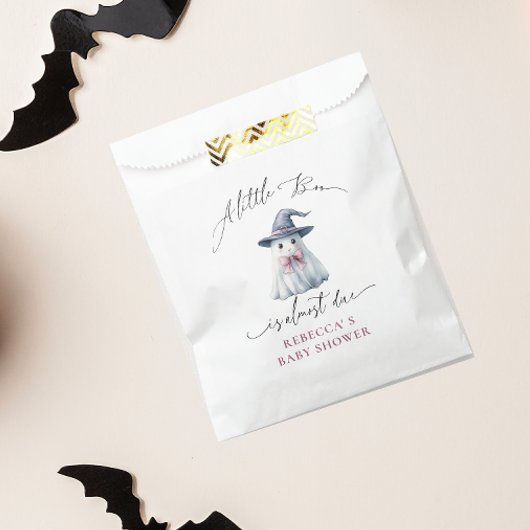 Cute Ghost Pumpkin Boo Halloween Baby Shower フェイバーバッグ