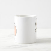 Cute Ghost Pumpkin Halloween Mug Personalized コーヒーマグカップ (中央)