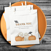 Cute Ghost Pumpkin Halloween Thank You  フェイバーバッグ