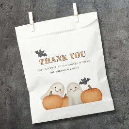Cute Ghost Pumpkin Halloween Thank You  フェイバーバッグ