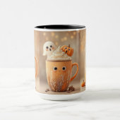 Cute Ghost Pumpkin Latte Mug マグカップ (中央)