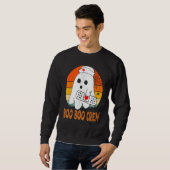Cute Ghost RN Nurse Halloween Costume Shirts, Boo  スウェットシャツ (正面フル)