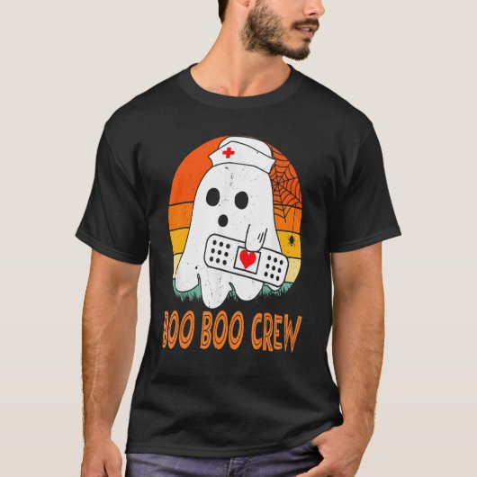 Cute Ghost RN Nurse Halloween Costume Shirts, Boo  Tシャツ (正面)