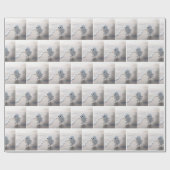 Cute Ghost Running On a Beach ラッピングペーパー (フラット)