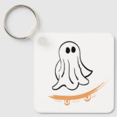 Cute ghost skatetboard キーホルダー (正面)