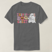 Cute Ghost Spooky Halloween This Is Boo Sheet Retr Tシャツ (デザイン正面)