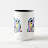 Cute Ghost Trio Halloween Coffee Mug – Adorable  マグカップ (中央)