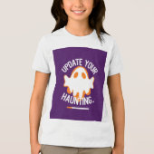 Cute Ghost 'Update Your Haunting' トライブレンドＴシャツ (正面)