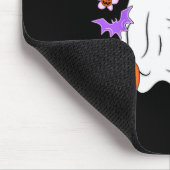 Cute Ghost Walking Dog Floral Pumpkin Pet Lover Ha マウスパッド (コーナー)