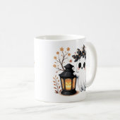 Cute Ghost Whimsical Halloween Mug Style コーヒーマグカップ (正面右)