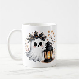 Cute Ghost Whimsical Halloween Mug Style コーヒーマグカップ
