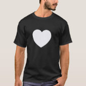 Cute Ghost White Stripes Vertical Lines Pattern Mi Tシャツ (正面)