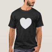 Cute Ghost White Stripes Vertical Lines Pattern Mi Tシャツ (正面)