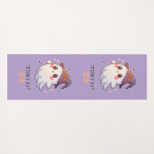 Cute Ghost Witch Halloween Spooky Cute ヨガマット (裏面(横))