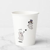 Cute ghosts couple talking 紙コップ (裏面)