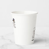 Cute ghosts couple talking 紙コップ (左)