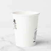 Cute ghosts couple talking 紙コップ (右)