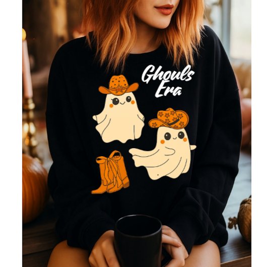 Cute "Ghouls Era " sweatshirt , Halloween era  スウェットシャツ