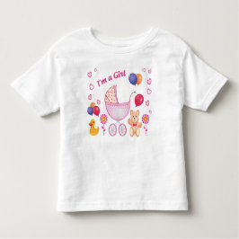 Cute gift Colorful Toddler Girl Shirt トドラーTシャツ