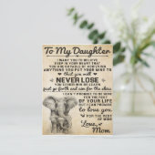 Cute Gift for Daughter, To My Daugjter Letter 招待状 (スタンド正面)