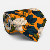 Cute Gifts For Dad Gardenias Floral ネクタイ (ロール)