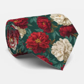 Cute Gifts For Guys Peonies Floral ネクタイ (ロール)