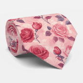 Cute Gifts For Husband Rose Flower ネクタイ (ロール)